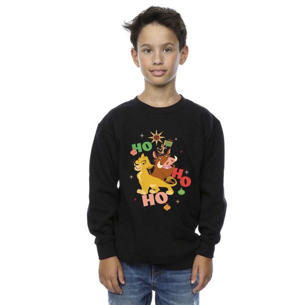 The Lion King Boys Ho Ho Ho Sweatshirt / Black
